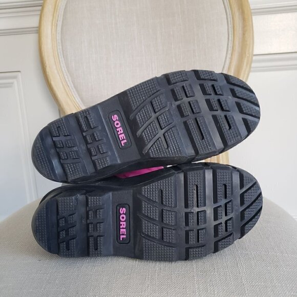 NEW SOREL Big Girl Sz 6 Pink Grey Cub Waterproof Insulated Duck Snow Winter Boot - Picture 7 of 14
